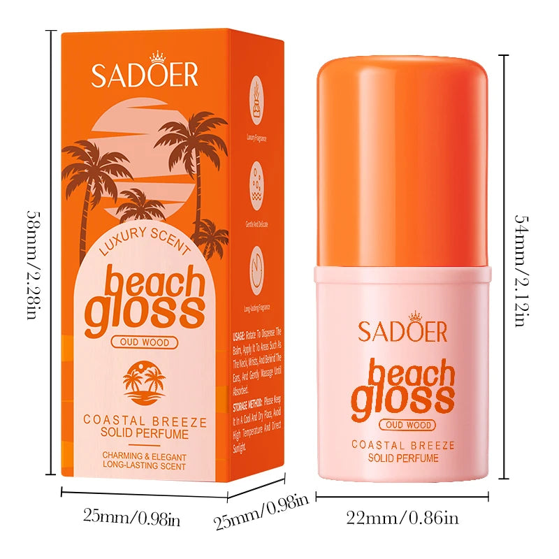 Oud Solid Perfume Body Balm | Beach Glow Velvet Tint 4.5g Solid Perfume Balm QXL