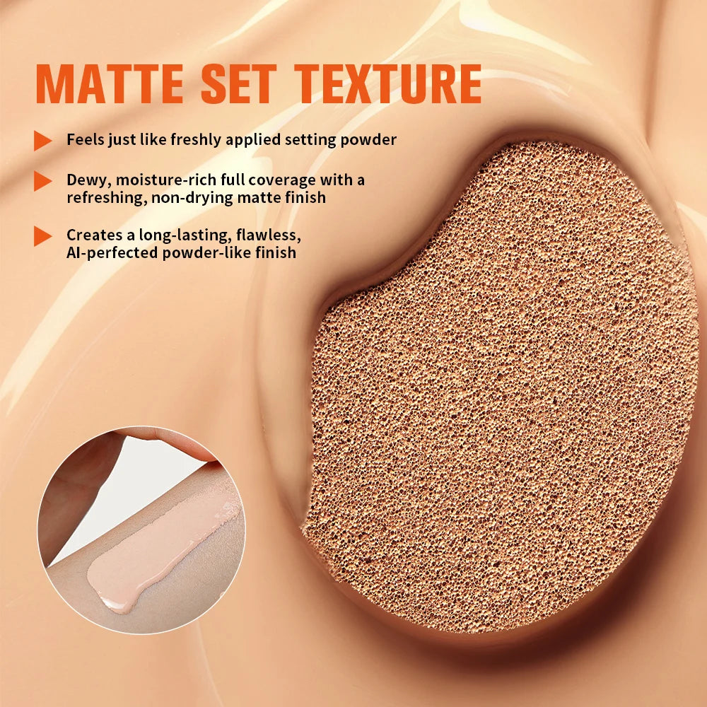 Cushion Foundation & Blush Bronzer Highlighter Stick Set Face Makeup Set QXL