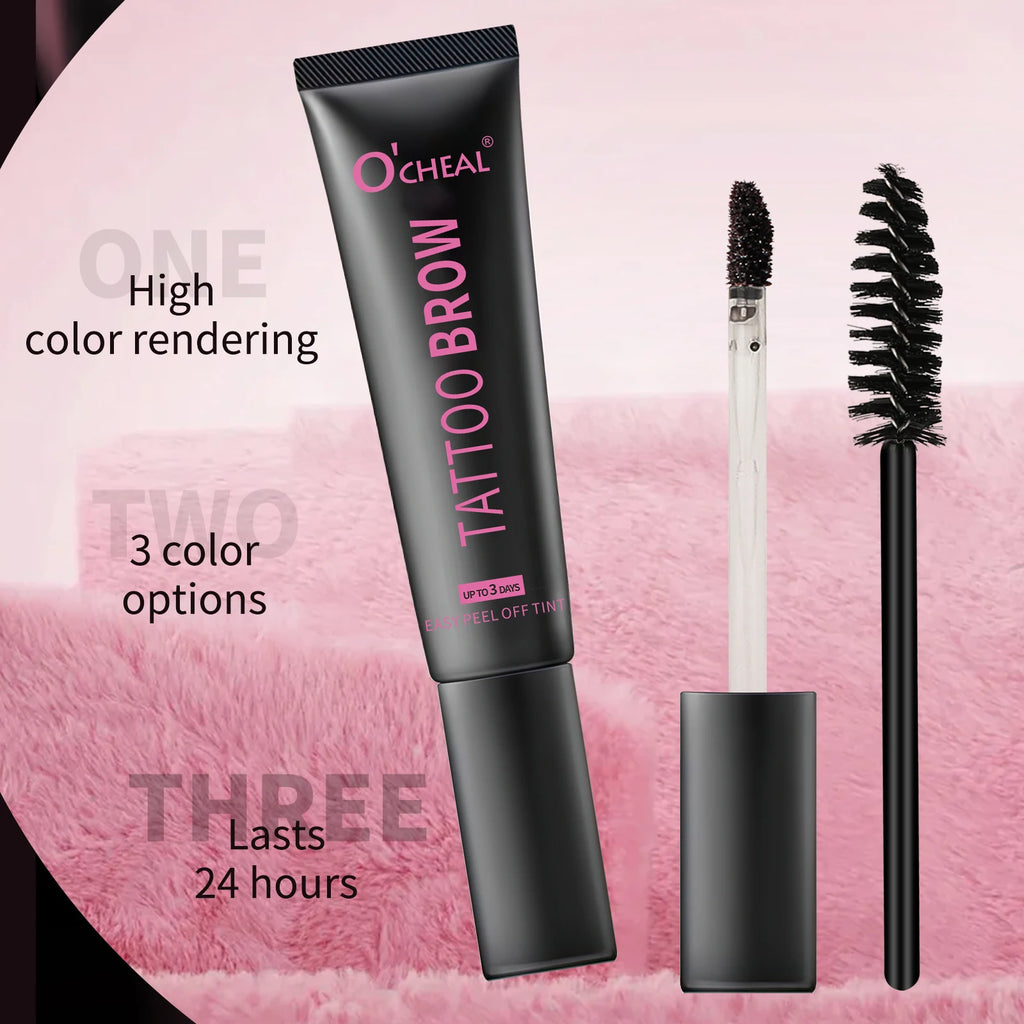 3D Waterproof Peel-Off Tinted Brow Gel | Fine Brush Included Tinted Brow Gel QXL