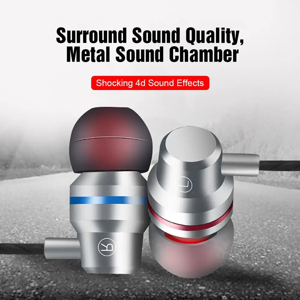 Maerknon 3.5mm Wired Earphones with Mic & Noise Cancelling Wired In-Ear Earphones QXL