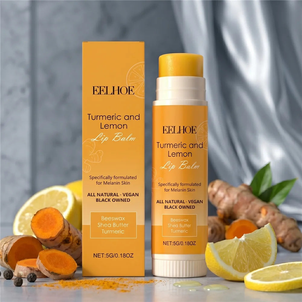Turmeric Lemon Lip Balm – Moisturizing & Hydrating Lip Care Lip Balm QXL 5g