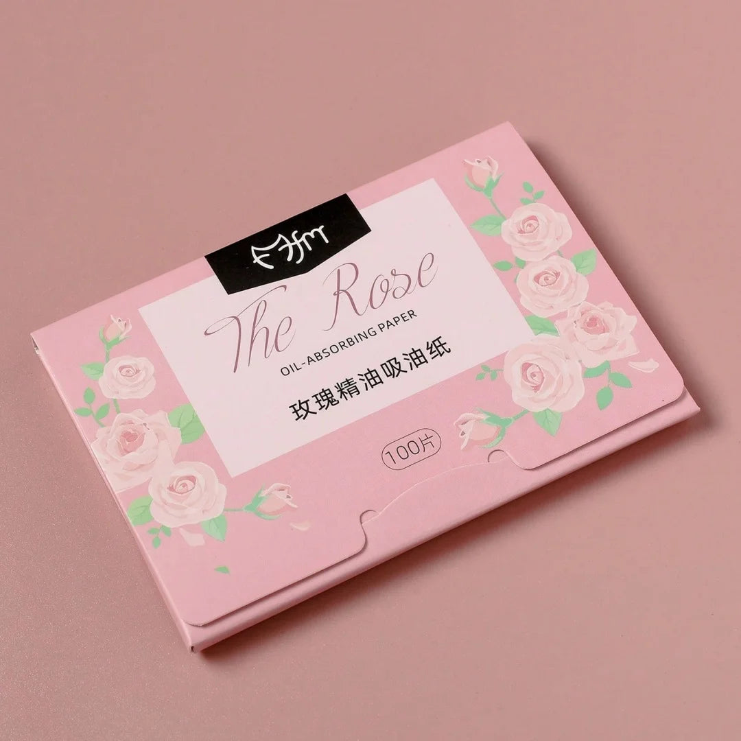 100-Sheet Herbal Oil-Absorbing Facial Blotting Papers | Portable Facial Blotting Papers QXL