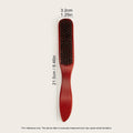 Men's Wooden Beard Brush & Mustache Comb Kit with Gift Bag Beard Grooming Kit QXL Red-brush