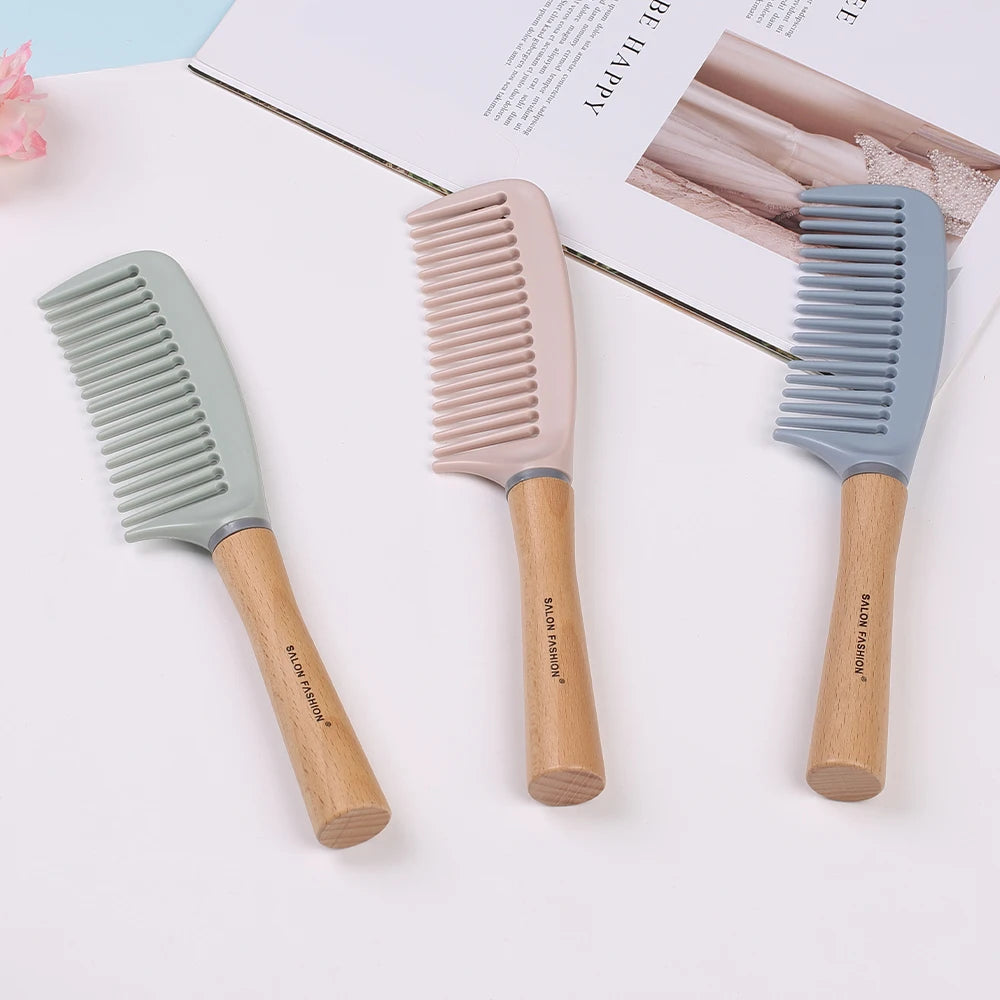 Wooden Handle Anti-Static Hair Brush & Detangling Comb Hair Brush & Comb QXL
