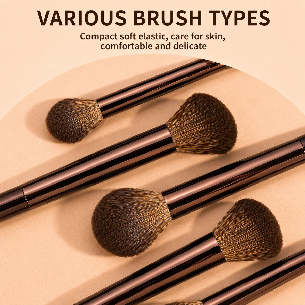 13/17-Pc Professional Soft Makeup Brush Set | Foundation & Eyeshadow Makeup Brush Set QXL