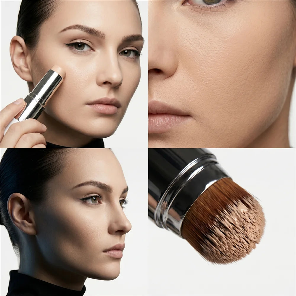 2-in-1 Foundation & Concealer Stick | Hydrating Natural Finish Foundation Concealer Stick QXL