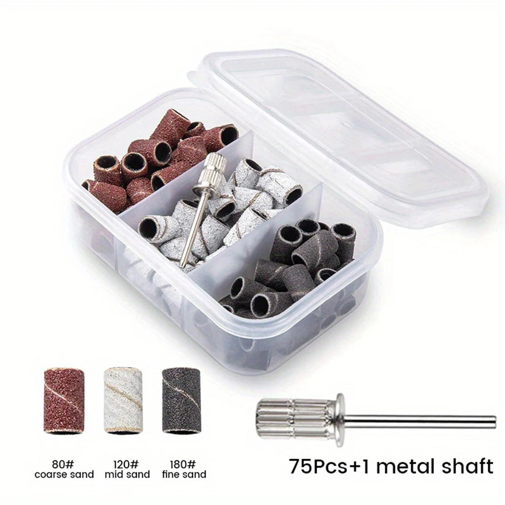 FUMOSIK Nail Sanding Bands 80 120 180 Grit – Electric Drill Set Nail Sanding Bands QXL 01