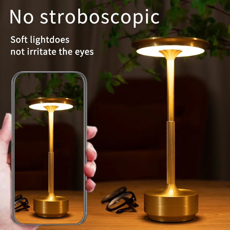 Dimmable Touch Sensor Desk Lamp | USB Rechargeable LED Table Lamp LED Table Lamp QXL