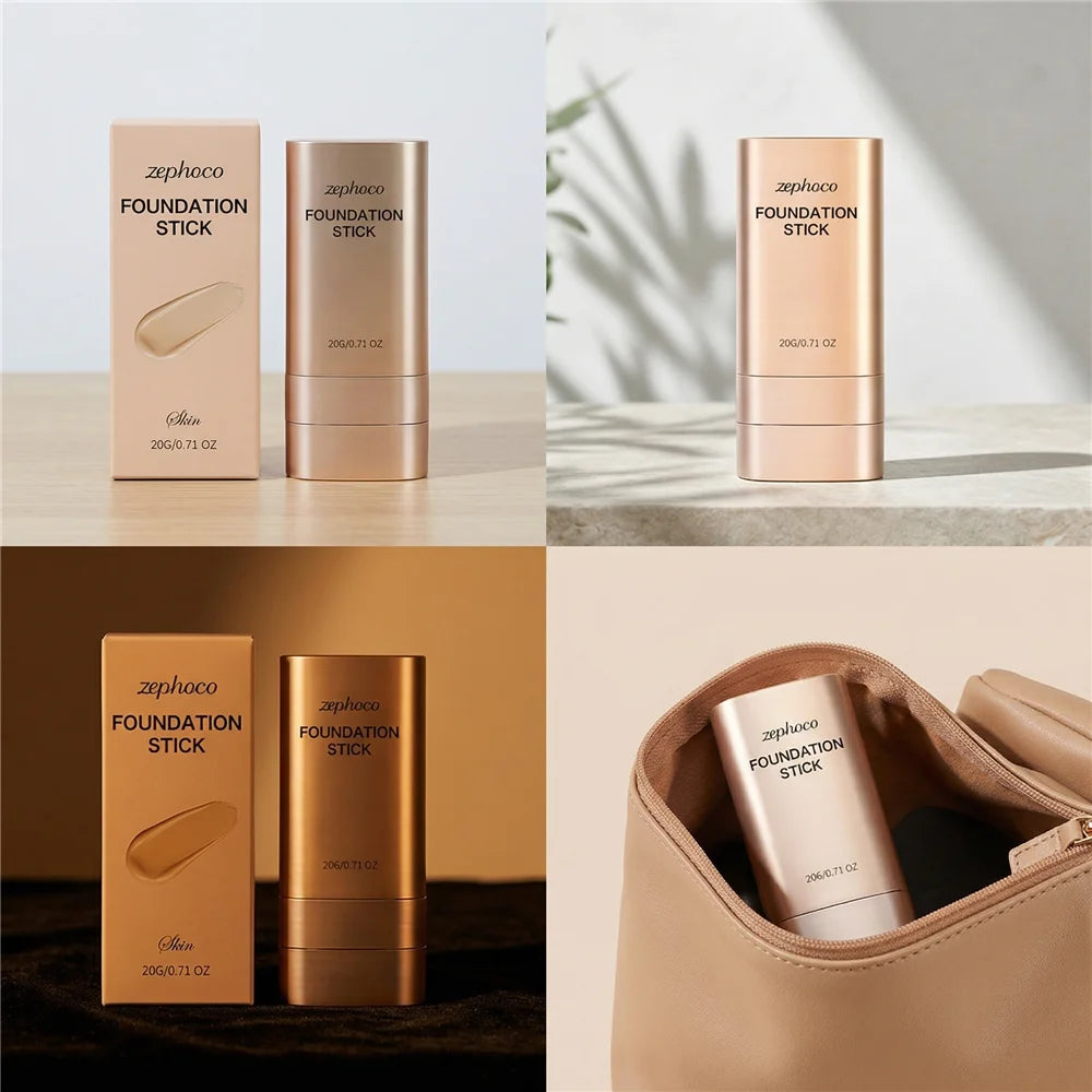Translucent Concealer Foundation Stick – Hydrating Natural Finish Foundation Stick QXL
