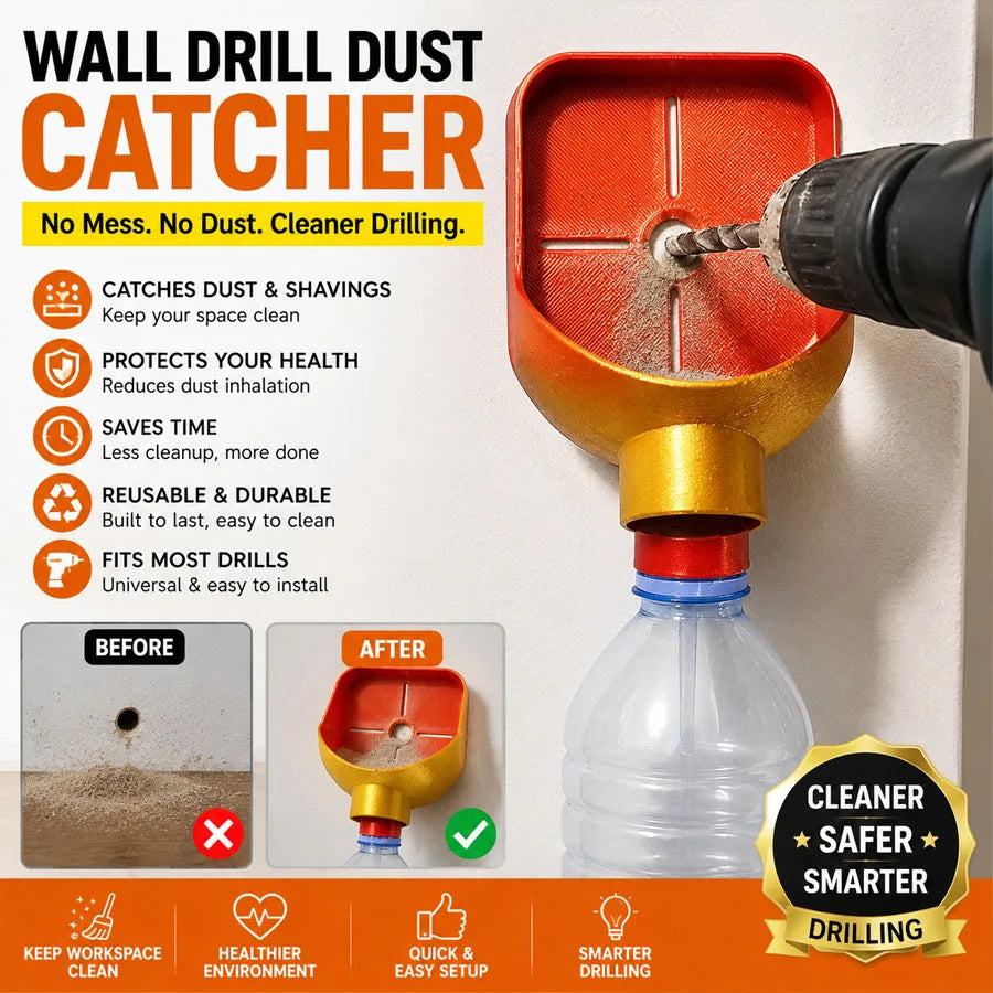 Electric Drill Dust Collector with Guide & Reusable Cover Drill Dust Collector QXL