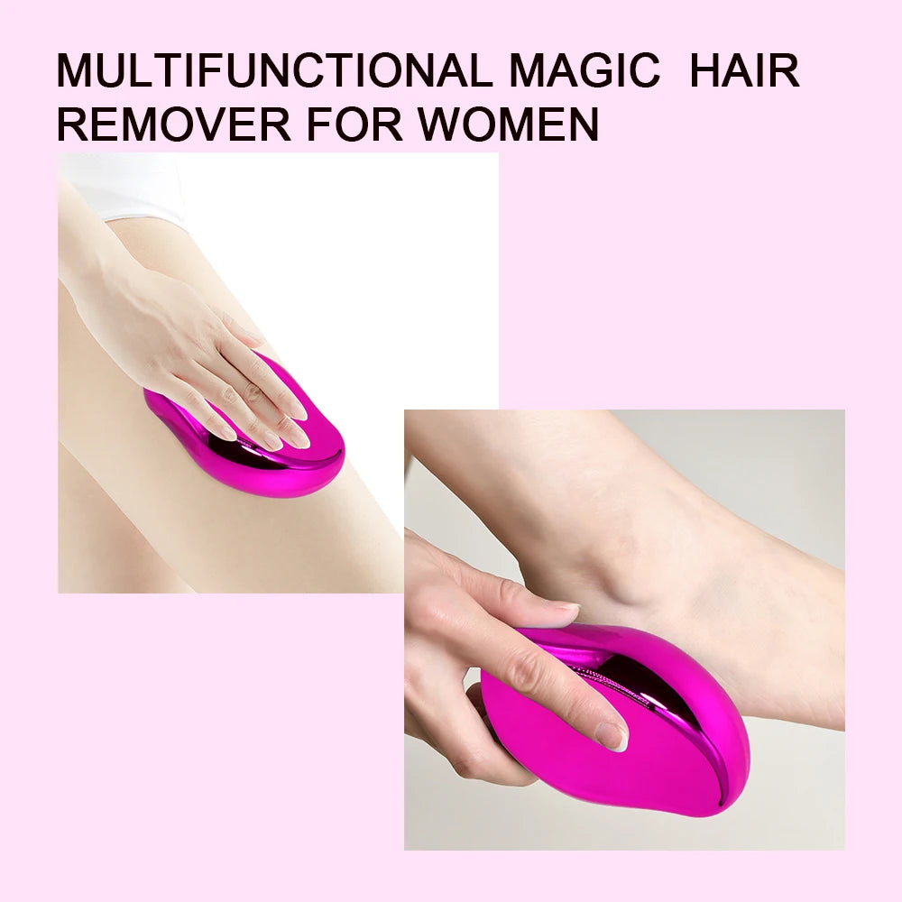 Nano Crystal Hair Remover | Reusable Glass Epilator & Exfoliator Crystal Hair Remover QXL