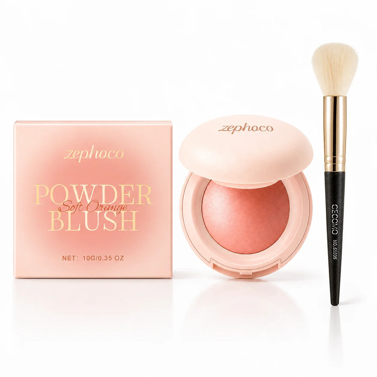 Pro Velvet Blush Compact & Brush | Intense Pigment Blush Blush Compact QXL Default Title