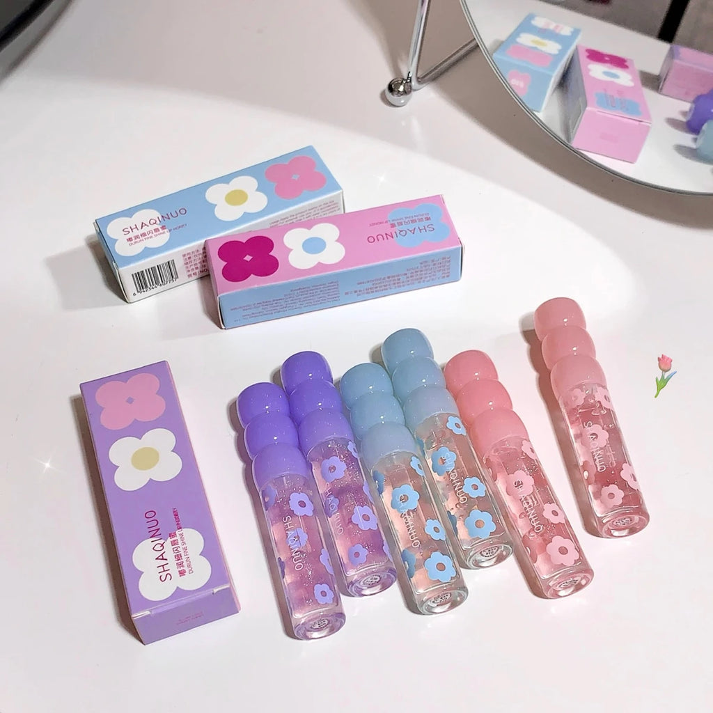 Shimmering Dewy Lip Oil Gloss | Hydrating Non-Sticky Shine Lip Oil Gloss QXL