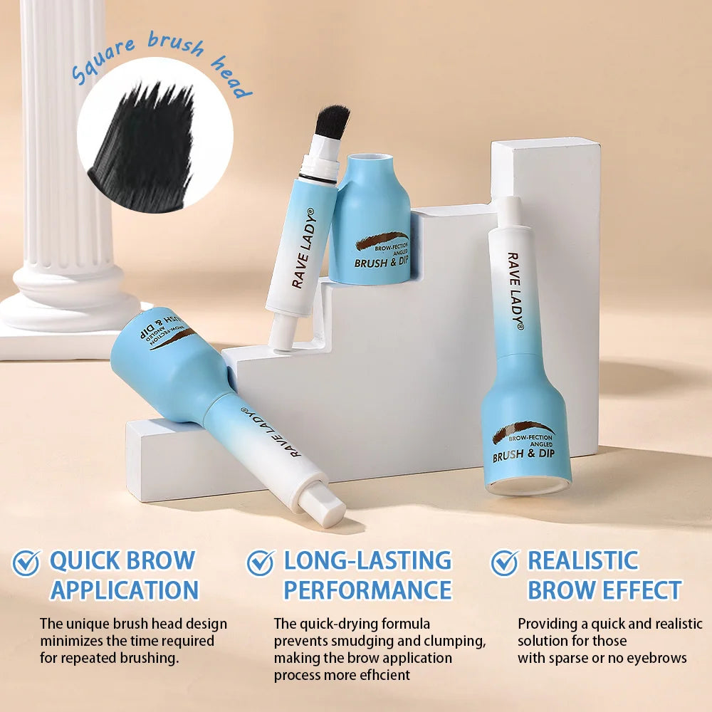 Rave Lady Air Cushion Eyebrow Tint | Waterproof Angled Brush Eyebrow Tint Pen QXL