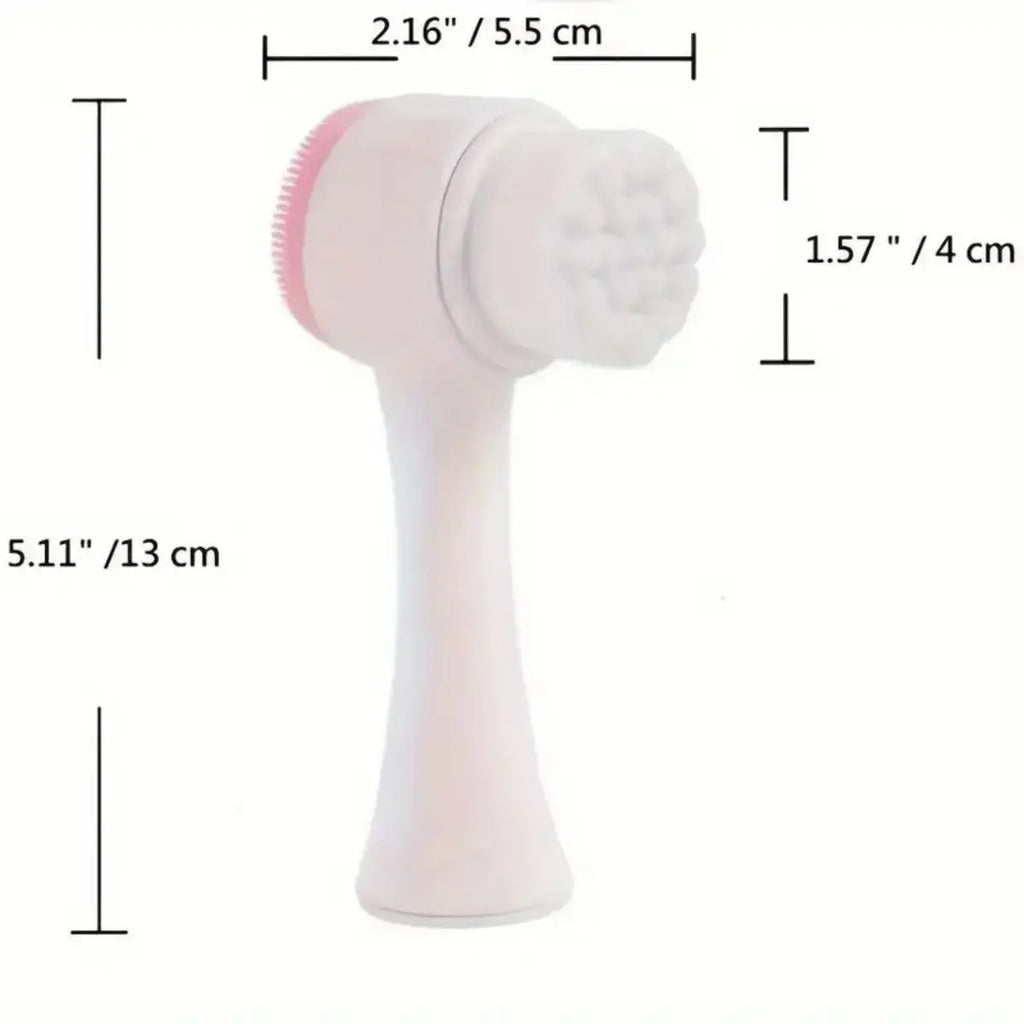 Silicone 2-in-1 Facial Cleansing & Massage Brush Facial Cleansing Brush QXL