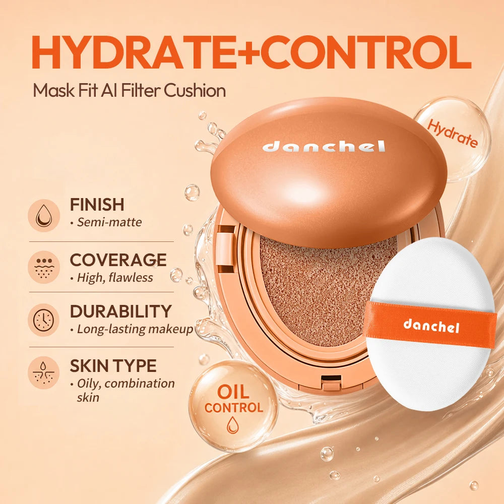 Danchel Cushion Foundation – Matte High Coverage Velvet Finish Cushion Foundation QXL