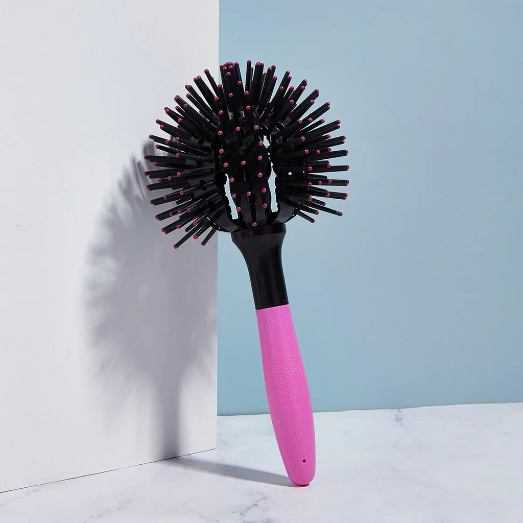 3D 360° Round Spherical Hair Brush – Detangling & Styling Round Hair Brush QXL SZ56-BOX