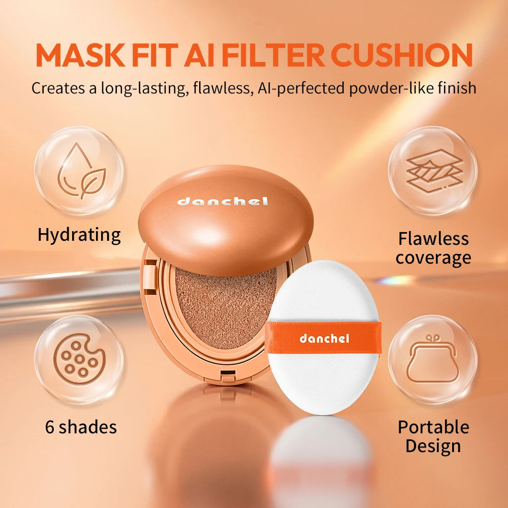 Danchel Cushion Foundation – Matte High Coverage Velvet Finish Cushion Foundation QXL