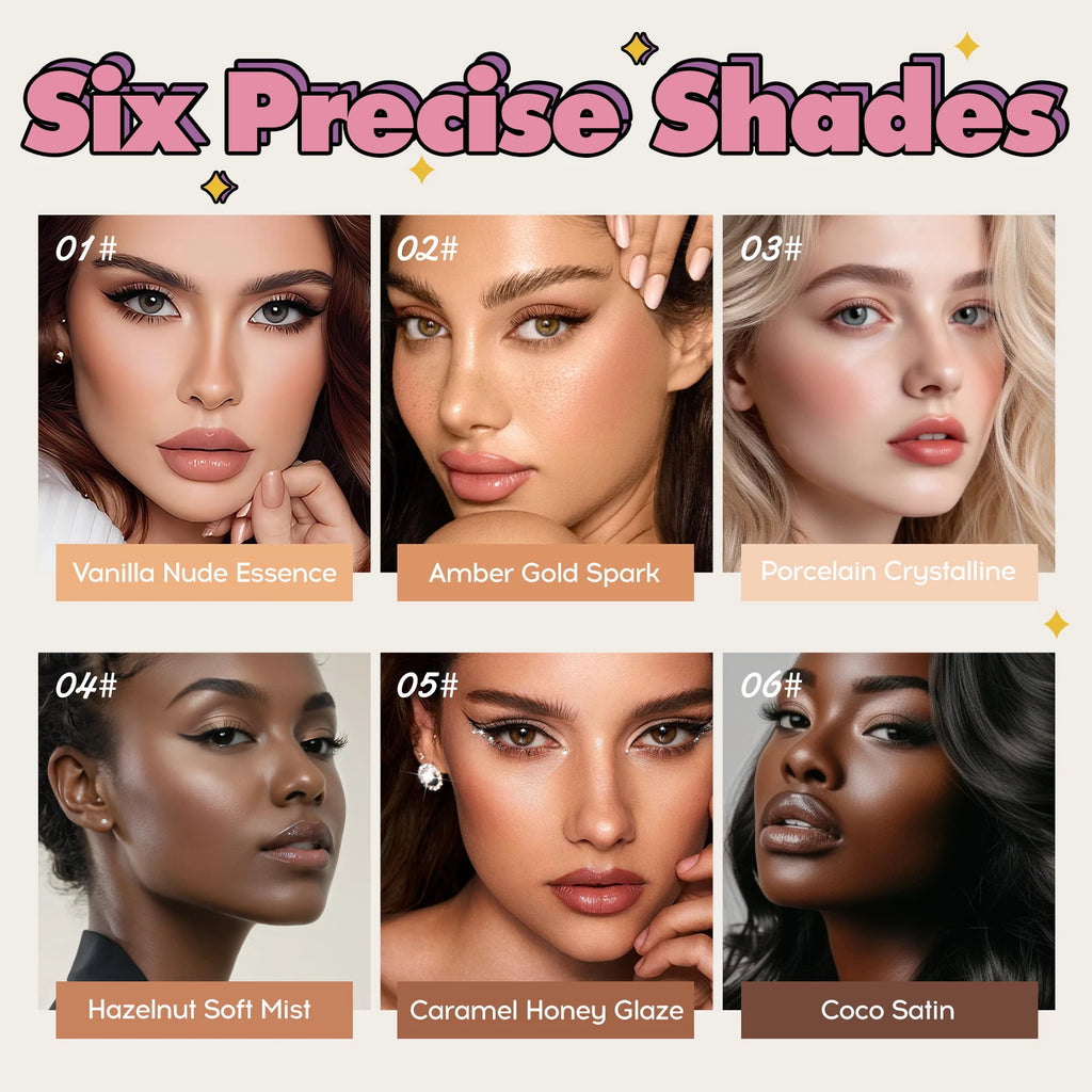 Cream Highlighter Stick | Fine Shimmer Glow | 4 Shades Cream Highlighter Stick QXL
