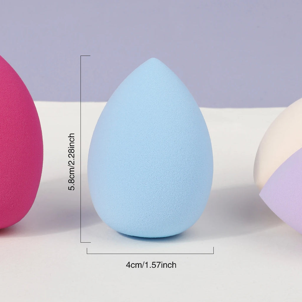 4-Pack Makeup Sponge Powder Puffs | Dry & Wet Foundation Blender Makeup Sponge Puff QXL