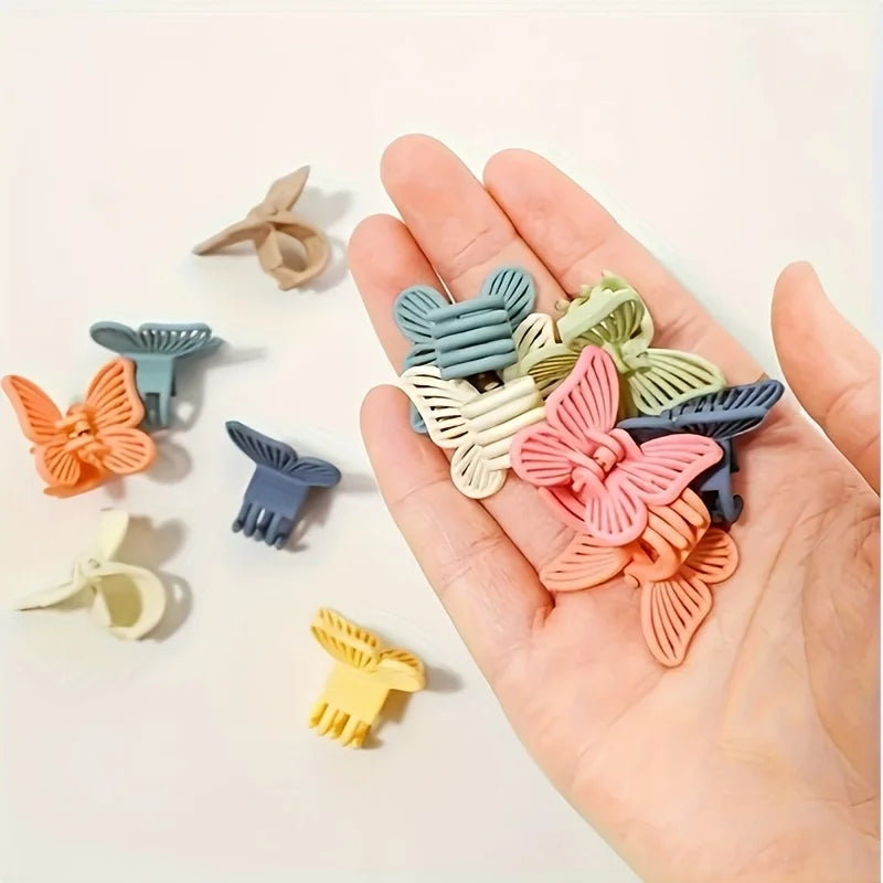 20-Pack Macaron Butterfly Hair Clips | Assorted Colors Butterfly Hair Clips QXL
