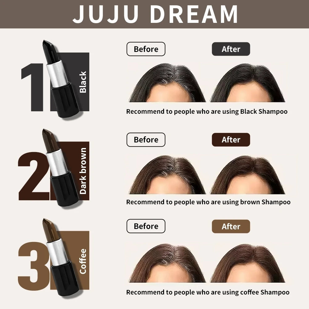 JUJU Dream Temporary Hair Dye Stick – White Hair Coverage Temporary Hair Dye Stick QXL