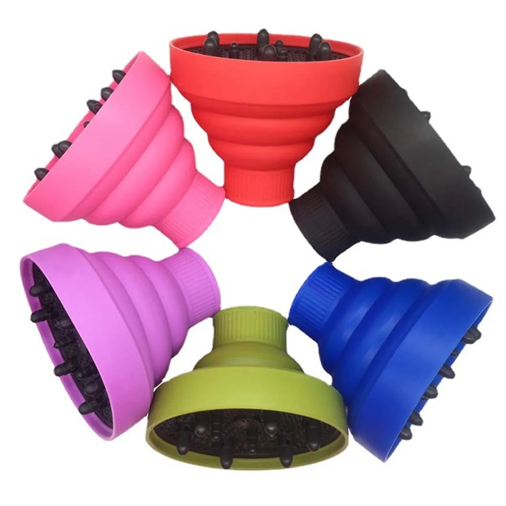 Universal Silicone Hair Dryer Diffuser | Foldable, Heat-Resistant Hair Dryer Diffuser QXL