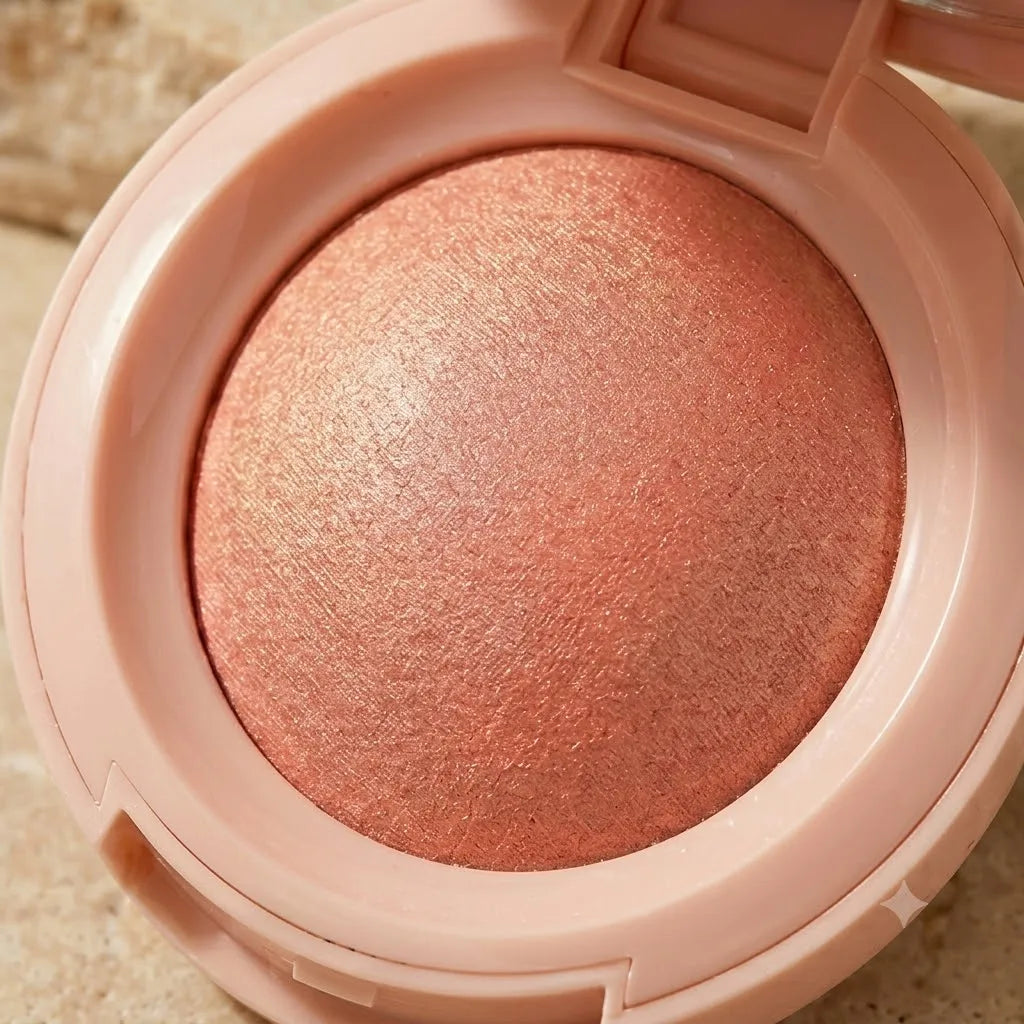 Pro Velvet Blush Compact & Brush | Intense Pigment Blush Blush Compact QXL