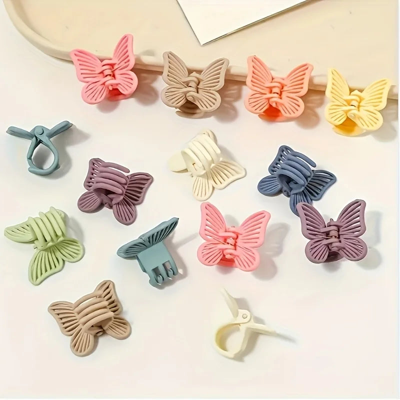 20-Pack Macaron Butterfly Hair Clips | Assorted Colors Butterfly Hair Clips QXL