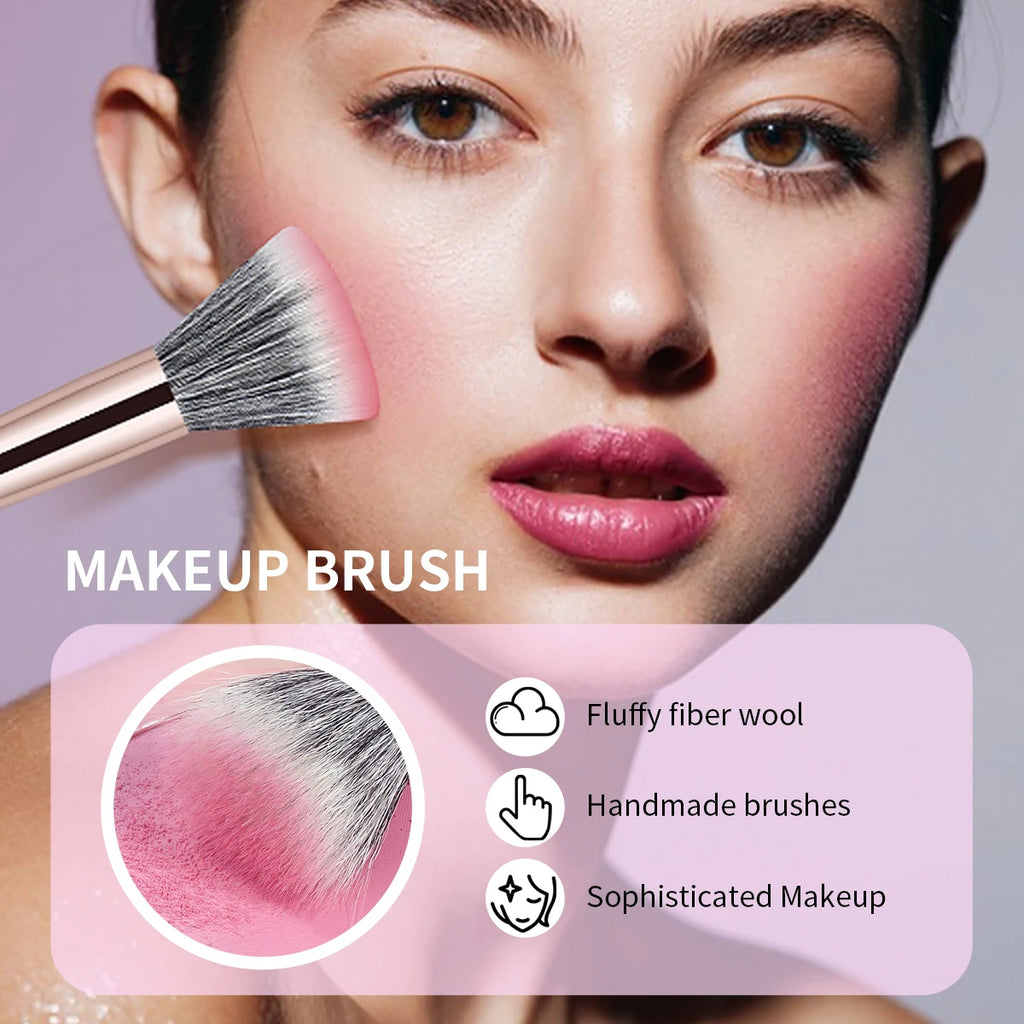 MAANGE 9-Pc Makeup Brush Set with Storage Box | Professional Makeup Brush Set QXL