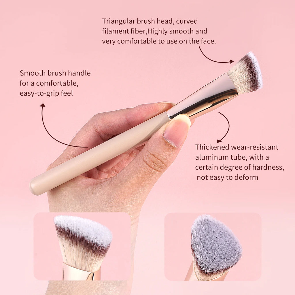 MAANGE 6-Pc Synthetic Makeup Brush Set | Foundation & Blending Makeup Brush Set QXL
