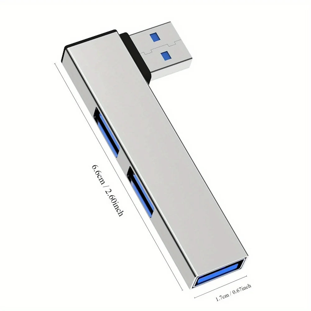 3-in-1 USB-C Hub 3.0 | 3-Port OTG Adapter for MacBook & iPad USB-C Hub QXL