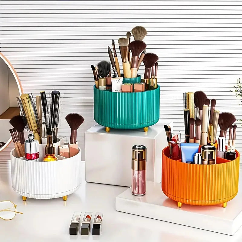 360° Rotating Makeup Brush Holder & Lipstick Organizer Makeup Brush Organizer QXL