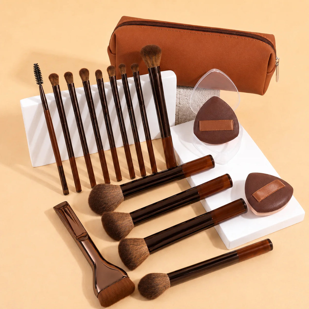 Professional Makeup Brush Set 13–23 Pcs | Foundation & Blush Makeup Brush Set QXL