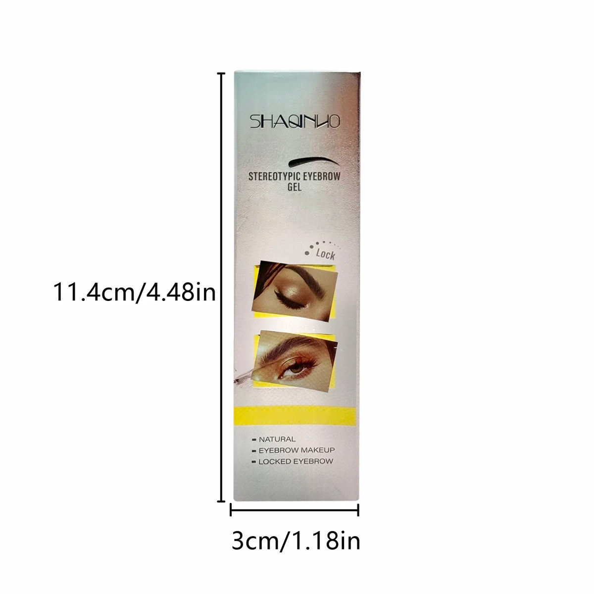 2-Pack Clear Eyebrow Shaping Gel | Sweat-Resistant Matte Hold Eyebrow Shaping Gel QXL