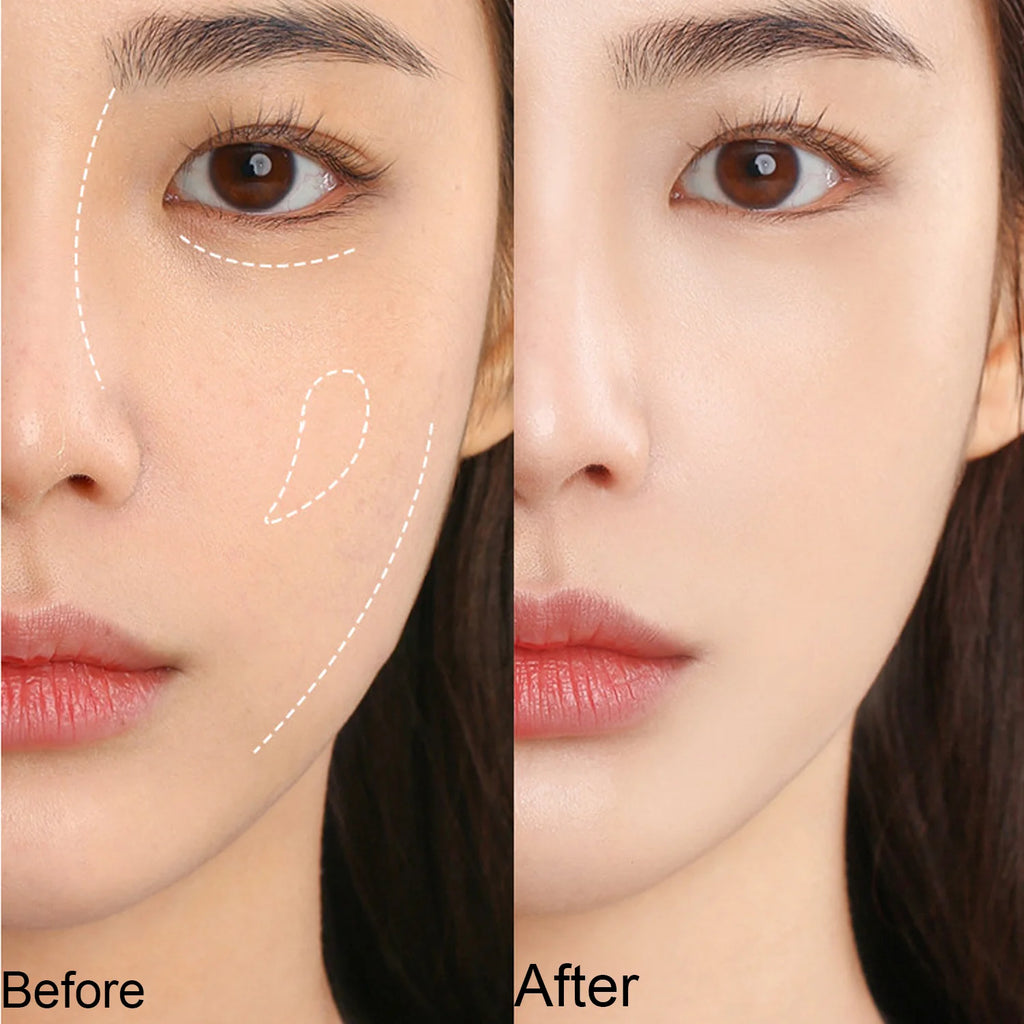 HISYI 4-Color Concealer Cream | Contour, Brighten & Cover Concealer Cream Palette QXL