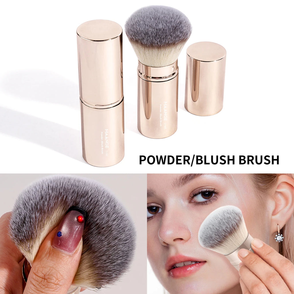 MAANGE Retractable Kabuki Brush – Foundation, Powder & Blush Retractable Kabuki Brush QXL