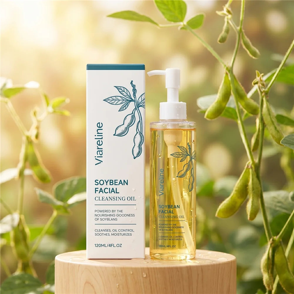 Soybean Cleansing Oil & Makeup Remover | Gentle Cleanser 120ml Facial Cleansing Oil QXL 120ml