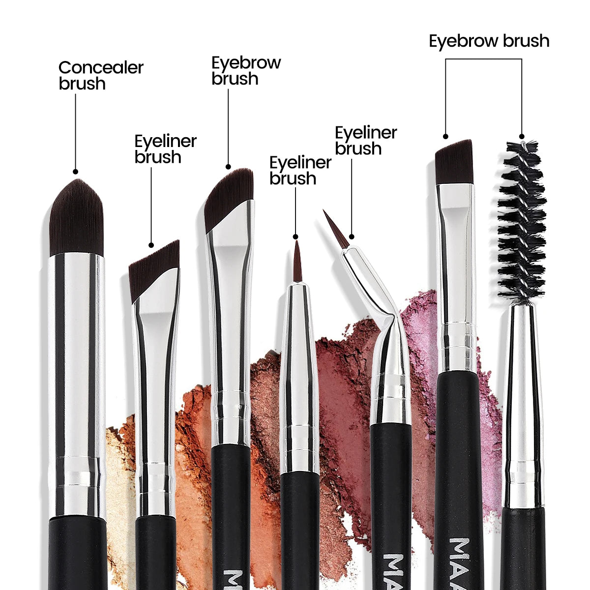 MAANGE 10-Piece Eye Makeup Brush Set – Eyeshadow & Liner Eye Makeup Brush Set QXL