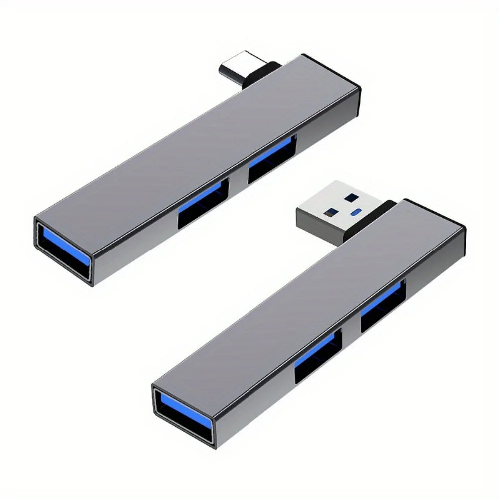 3-in-1 USB-C Hub 3.0 | 3-Port OTG Adapter for MacBook & iPad USB-C Hub QXL