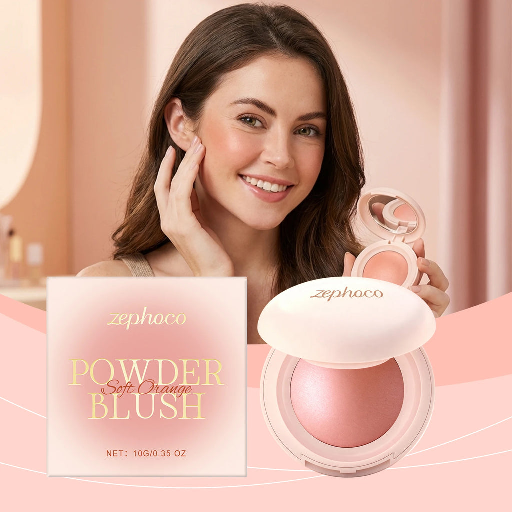 Pro Velvet Blush Compact & Brush | Intense Pigment Blush Blush Compact QXL