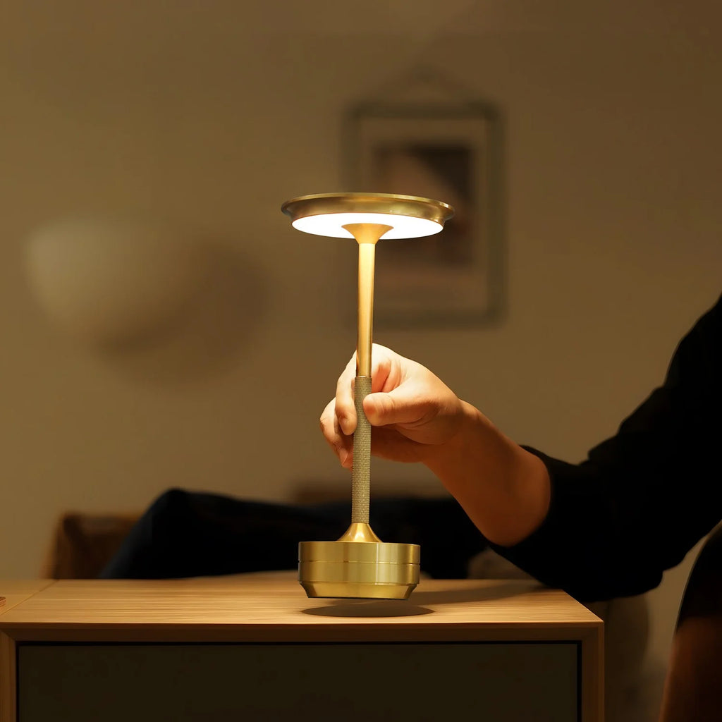 USB-C Rechargeable LED Touch Table Lamp | Dimmable, 10-12Hr Rechargeable Table Lamp QXL