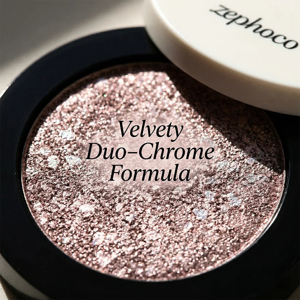 Rose Gold Shimmer Eyeshadow | Metallic Waterproof Pigmented Shimmer Eyeshadow QXL