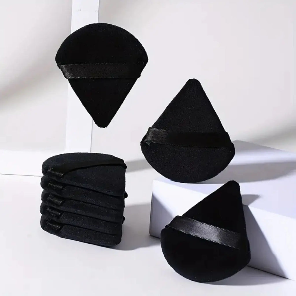 Triangle Velour Makeup Sponge Puff Set – 10 or 20 Pack Makeup Sponge Puff QXL