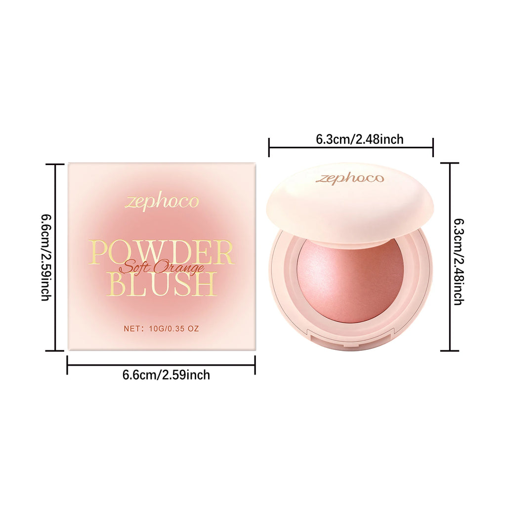 Pro Velvet Blush Compact & Brush | Intense Pigment Blush Blush Compact QXL