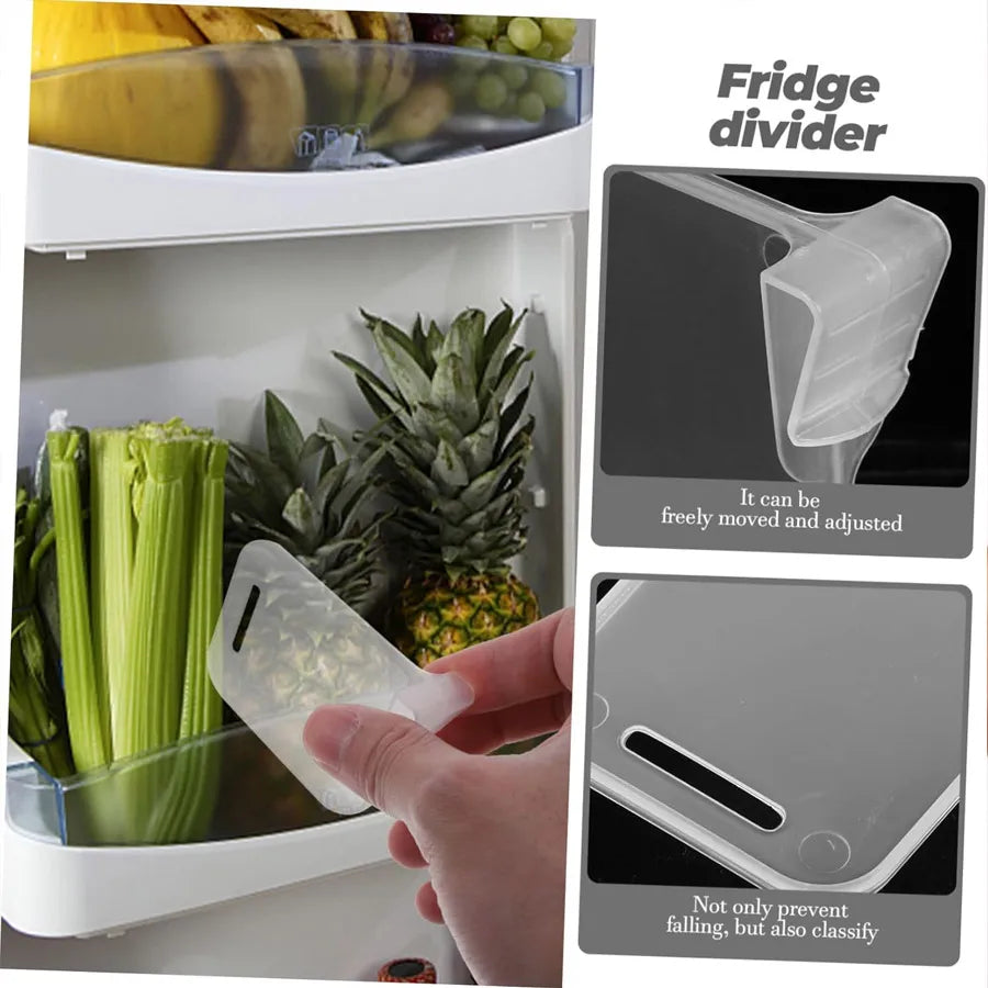Adjustable Shelf Divider Clips – Fridge & Cabinet Organizer Shelf Divider Clips QXL