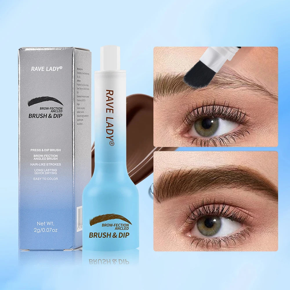 Rave Lady Air Cushion Eyebrow Tint | Waterproof Angled Brush Eyebrow Tint Pen QXL