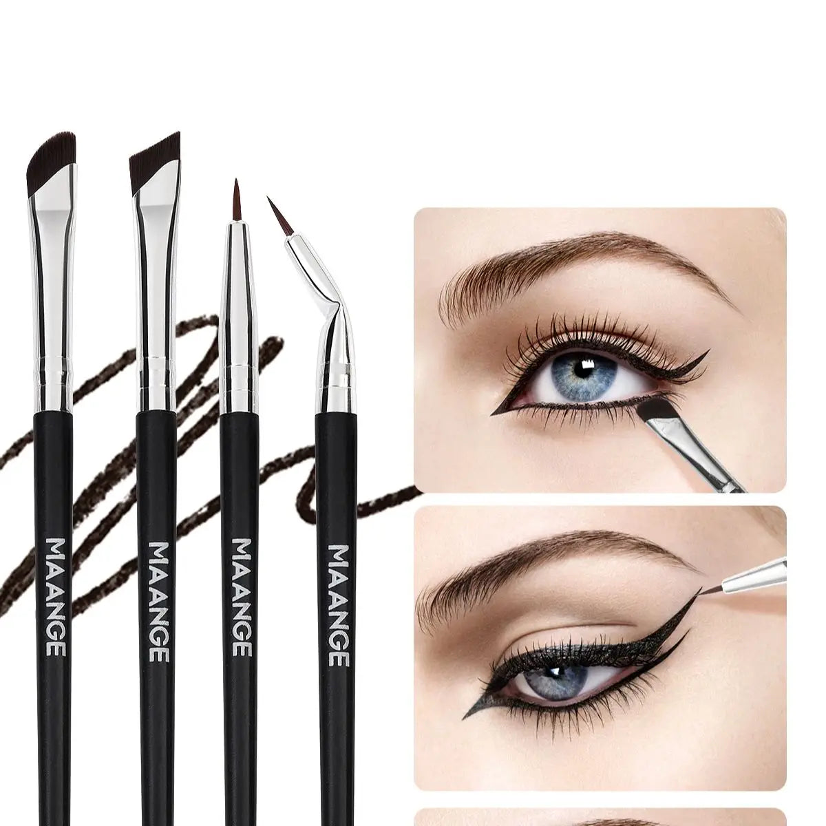 MAANGE 10-Piece Eye Makeup Brush Set – Eyeshadow & Liner Eye Makeup Brush Set QXL