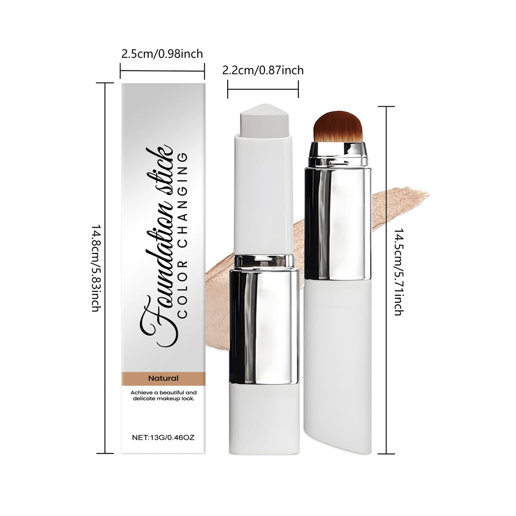 Color-Changing Foundation Stick | 2-in-1 Concealer & Base Foundation Stick QXL