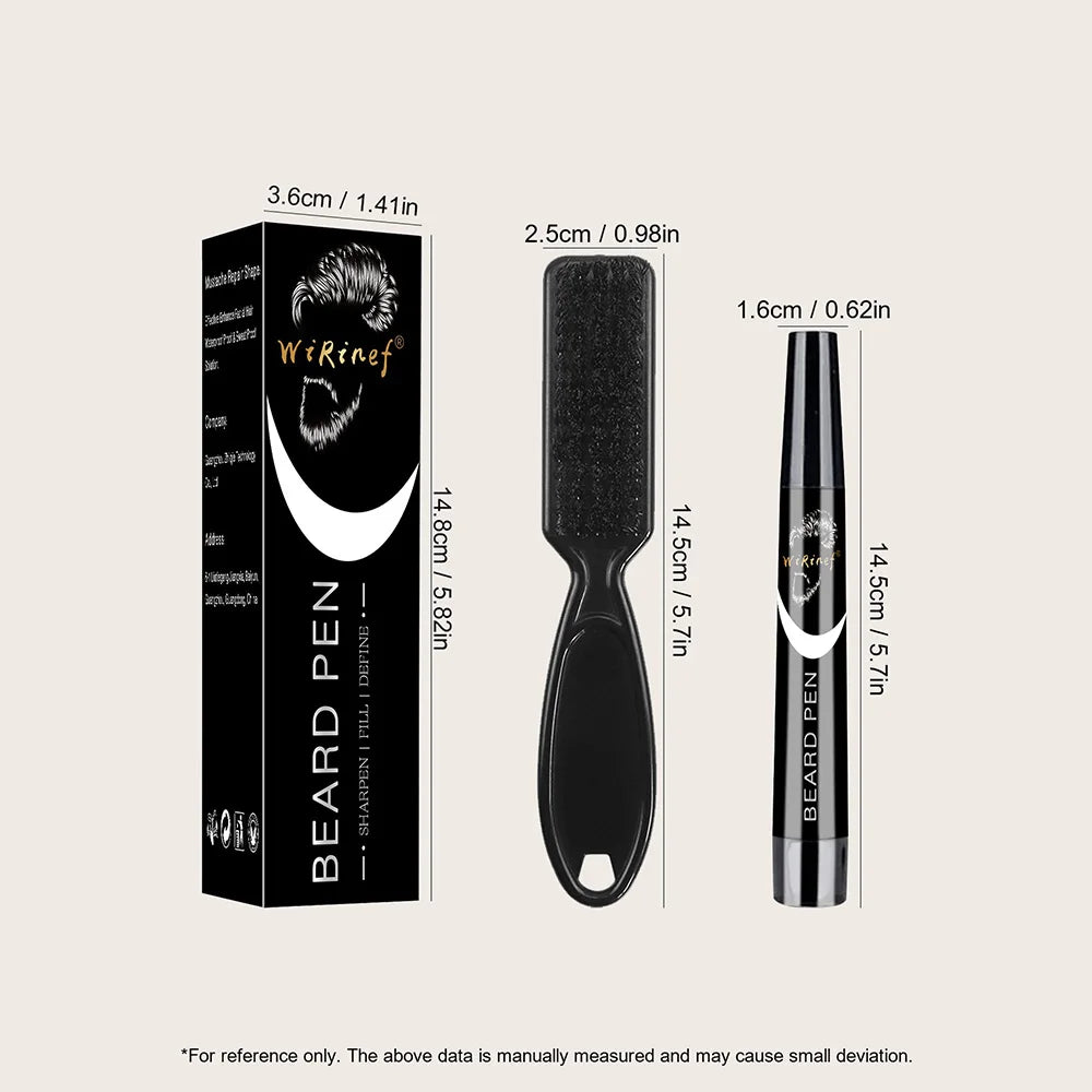 Waterproof Beard Filler Pen & Brush | Hair Enhancer Pencil Beard Filler Pen QXL